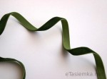 Tasiemka aksamitka - ciemna zieleń (9 mm)