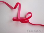 Tasiemka aksamitka - malina (9 mm)