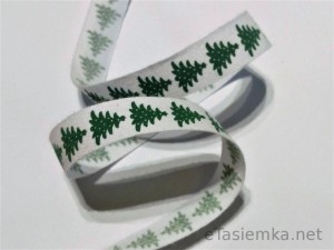Tasiemka bawełniana - choinki