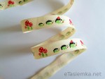 Tasiemka bawełniana - jeże (15 mm)