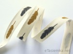 Tasiemka bawełniana - pióra (15 mm)