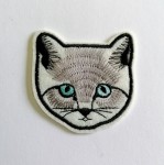 Aplikacja termoprzylepna - kotek biały