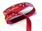 Tasiemka rypsowa Merry Christmas (15 mm)